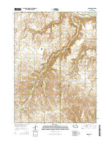 Dorsey Nebraska Current topographic map, 1:24000 scale, 7.5 X 7.5 Minute, Year 2014