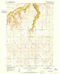 Dorsey NW Nebraska Historical topographic map, 1:24000 scale, 7.5 X 7.5 Minute, Year 1950