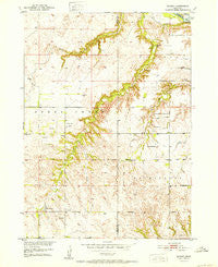 Dorsey Nebraska Historical topographic map, 1:24000 scale, 7.5 X 7.5 Minute, Year 1952