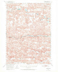 Doughboy Nebraska Historical topographic map, 1:62500 scale, 15 X 15 Minute, Year 1950