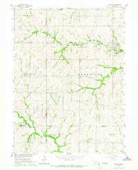 Douglas Nebraska Historical topographic map, 1:24000 scale, 7.5 X 7.5 Minute, Year 1965