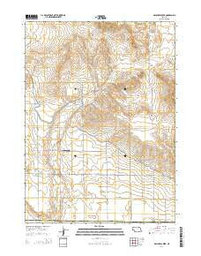 Dry Sheep Creek Nebraska Current topographic map, 1:24000 scale, 7.5 X 7.5 Minute, Year 2014