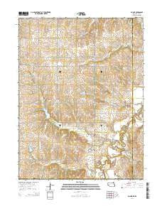 Du Bois Nebraska Current topographic map, 1:24000 scale, 7.5 X 7.5 Minute, Year 2014