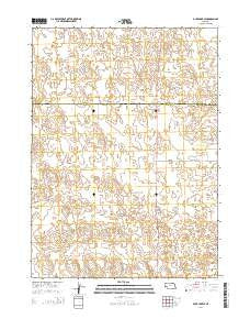 Duck Lake SE Nebraska Current topographic map, 1:24000 scale, 7.5 X 7.5 Minute, Year 2014