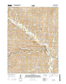 Dunbar Nebraska Current topographic map, 1:24000 scale, 7.5 X 7.5 Minute, Year 2014