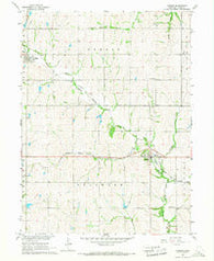 Dunbar Nebraska Historical topographic map, 1:24000 scale, 7.5 X 7.5 Minute, Year 1966