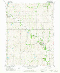 Dunbar Nebraska Historical topographic map, 1:24000 scale, 7.5 X 7.5 Minute, Year 1966