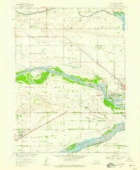 Duncan Nebraska Historical topographic map, 1:24000 scale, 7.5 X 7.5 Minute, Year 1958