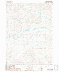 Dunning SW Nebraska Historical topographic map, 1:24000 scale, 7.5 X 7.5 Minute, Year 1986