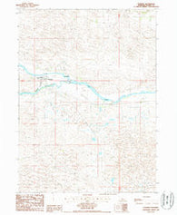 Dunning Nebraska Historical topographic map, 1:24000 scale, 7.5 X 7.5 Minute, Year 1986