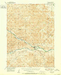 Dunning Nebraska Historical topographic map, 1:62500 scale, 15 X 15 Minute, Year 1951