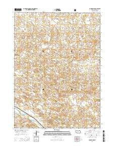 Dunning NW Nebraska Current topographic map, 1:24000 scale, 7.5 X 7.5 Minute, Year 2014