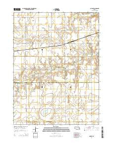 Durant Nebraska Current topographic map, 1:24000 scale, 7.5 X 7.5 Minute, Year 2014
