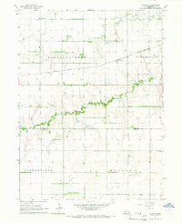 Durant Nebraska Historical topographic map, 1:24000 scale, 7.5 X 7.5 Minute, Year 1965