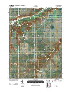 Dustin Nebraska Historical topographic map, 1:24000 scale, 7.5 X 7.5 Minute, Year 2011