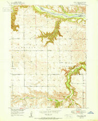 Dutch Creek Nebraska Historical topographic map, 1:24000 scale, 7.5 X 7.5 Minute, Year 1950