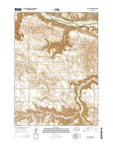 Dutch Creek Nebraska Current topographic map, 1:24000 scale, 7.5 X 7.5 Minute, Year 2014