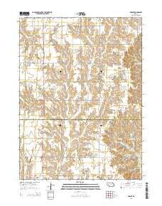 Dwight Nebraska Current topographic map, 1:24000 scale, 7.5 X 7.5 Minute, Year 2014