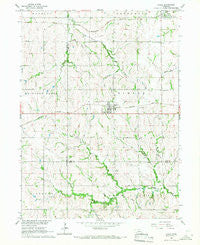 Eagle Nebraska Historical topographic map, 1:24000 scale, 7.5 X 7.5 Minute, Year 1966