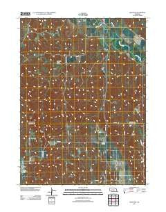 Eddyville Nebraska Historical topographic map, 1:24000 scale, 7.5 X 7.5 Minute, Year 2011