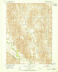 Eddyville NE Nebraska Historical topographic map, 1:24000 scale, 7.5 X 7.5 Minute, Year 1951