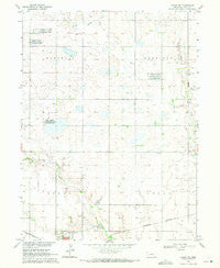 Edgar NW Nebraska Historical topographic map, 1:24000 scale, 7.5 X 7.5 Minute, Year 1969