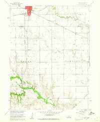 Edgar Nebraska Historical topographic map, 1:24000 scale, 7.5 X 7.5 Minute, Year 1960