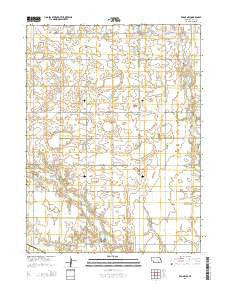 Edgar NW Nebraska Current topographic map, 1:24000 scale, 7.5 X 7.5 Minute, Year 2014