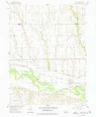 Edison Nebraska Historical topographic map, 1:24000 scale, 7.5 X 7.5 Minute, Year 1958