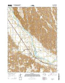 Elba Nebraska Current topographic map, 1:24000 scale, 7.5 X 7.5 Minute, Year 2014