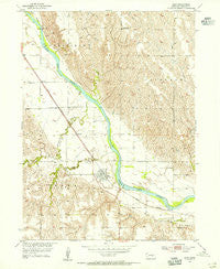 Elba Nebraska Historical topographic map, 1:24000 scale, 7.5 X 7.5 Minute, Year 1953