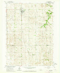 Elgin Nebraska Historical topographic map, 1:24000 scale, 7.5 X 7.5 Minute, Year 1963