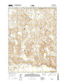 Eli Nebraska Current topographic map, 1:24000 scale, 7.5 X 7.5 Minute, Year 2014