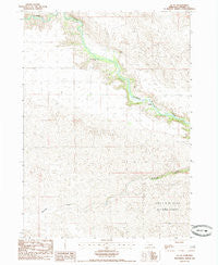 Eli SE Nebraska Historical topographic map, 1:24000 scale, 7.5 X 7.5 Minute, Year 1985
