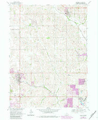 Elkhorn Nebraska Historical topographic map, 1:24000 scale, 7.5 X 7.5 Minute, Year 1968