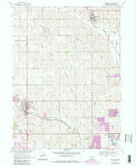 Elkhorn Nebraska Historical topographic map, 1:24000 scale, 7.5 X 7.5 Minute, Year 1968