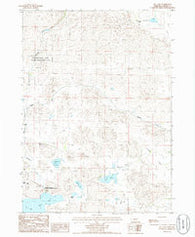Ell Lake Nebraska Historical topographic map, 1:24000 scale, 7.5 X 7.5 Minute, Year 1985