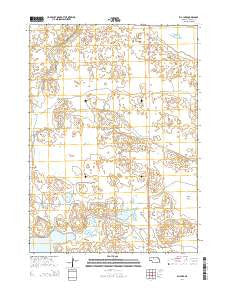 Ell Lake Nebraska Current topographic map, 1:24000 scale, 7.5 X 7.5 Minute, Year 2014