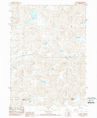 Ellsworth Nebraska Historical topographic map, 1:24000 scale, 7.5 X 7.5 Minute, Year 1989