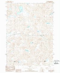 Ellsworth Nebraska Historical topographic map, 1:24000 scale, 7.5 X 7.5 Minute, Year 1989