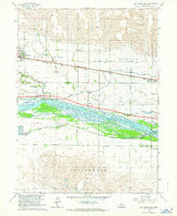 Elm Creek East Nebraska Historical topographic map, 1:24000 scale, 7.5 X 7.5 Minute, Year 1962