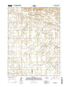 Elm Creek SE Nebraska Current topographic map, 1:24000 scale, 7.5 X 7.5 Minute, Year 2014
