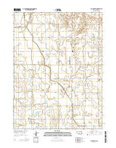 Elm Creek SW Nebraska Current topographic map, 1:24000 scale, 7.5 X 7.5 Minute, Year 2014