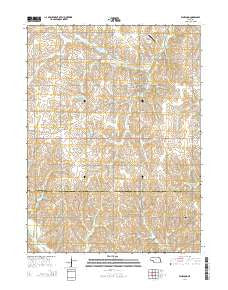 Elmwood Nebraska Current topographic map, 1:24000 scale, 7.5 X 7.5 Minute, Year 2014