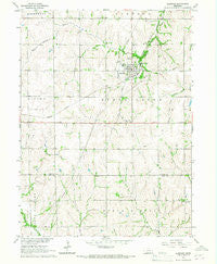 Elmwood Nebraska Historical topographic map, 1:24000 scale, 7.5 X 7.5 Minute, Year 1966