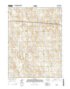 Elsie Nebraska Current topographic map, 1:24000 scale, 7.5 X 7.5 Minute, Year 2014