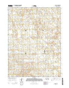 Elsie NE Nebraska Current topographic map, 1:24000 scale, 7.5 X 7.5 Minute, Year 2014
