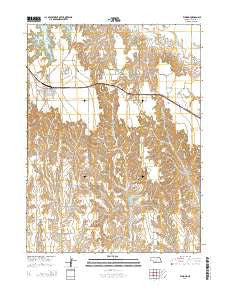 Elwood Nebraska Current topographic map, 1:24000 scale, 7.5 X 7.5 Minute, Year 2014