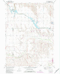 Elwood NW Nebraska Historical topographic map, 1:24000 scale, 7.5 X 7.5 Minute, Year 1971