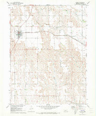 Elwood Nebraska Historical topographic map, 1:24000 scale, 7.5 X 7.5 Minute, Year 1971